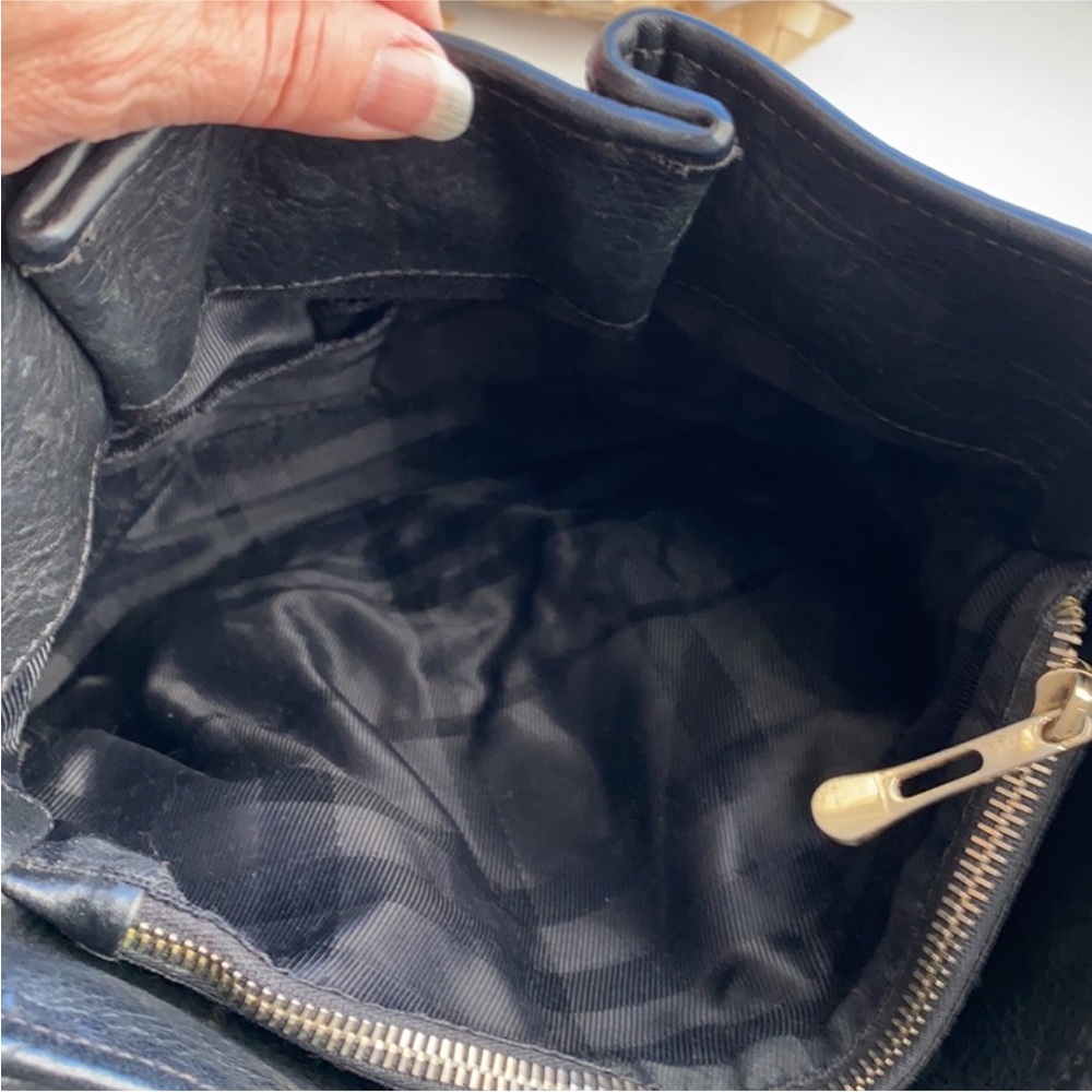 Burberry Black Leather Crossbody Bag bucket bag , saddlebag - Picture 7 of 9